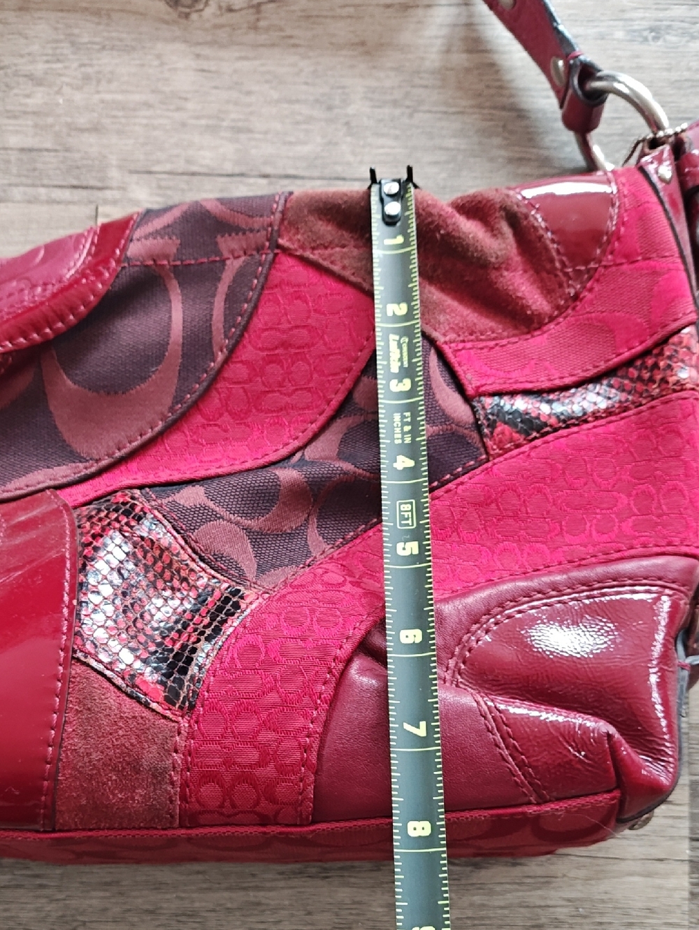 Vintage Coach Patchwork Shoulder Bag. - Picture 2 of 10